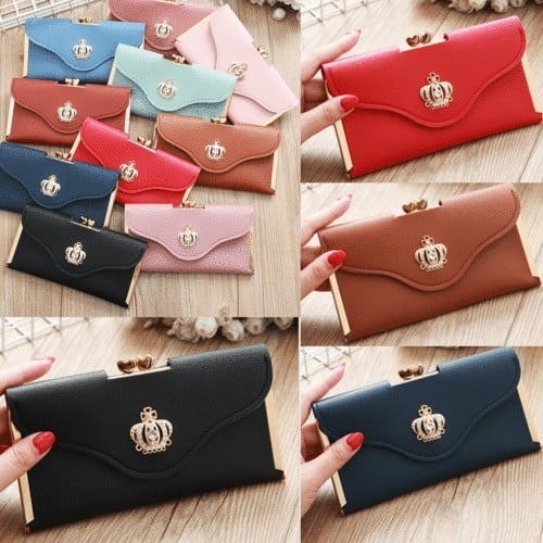 Women Leather Clutch Wallet Long PU Card Holder Lady Purse Handbag Envelope Bag Women Leather Clutch Wallet Long PU Card Holder Lady Purse Handbag Envelope Bag